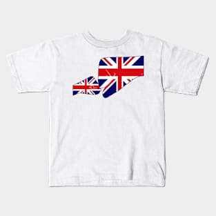 UK Baby Fist Bump Patriot Flag Series Kids T-Shirt